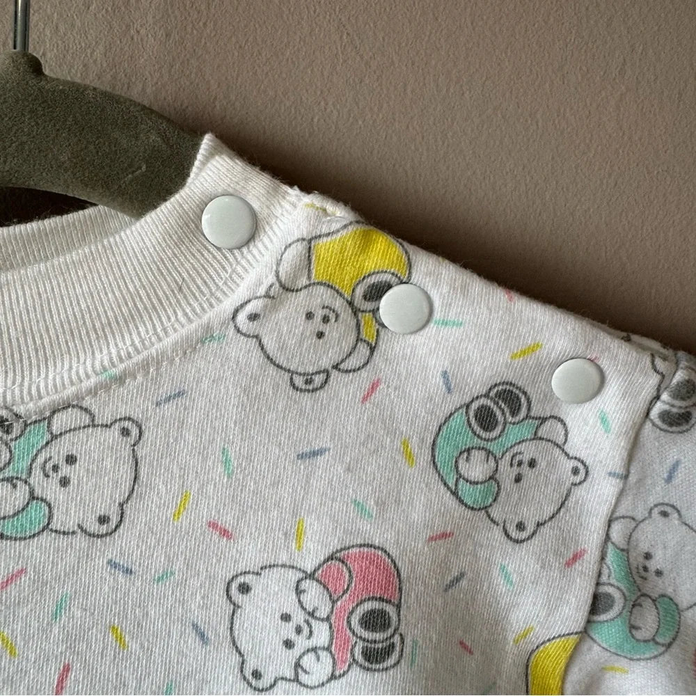Vintage Baby Rageous Bears and Sprinkles Bubble Jumpsuit‎ Size 9 months